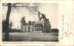 CPA St Cyr En Tatmondais Chateau de la Court d'Aron vue prise du parc 