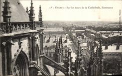 CPA Nantes On Tours of the Cathedral Panorama