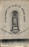 CPA Saint Gilodas of the Wood Statue of the Virgin to the top of the door of the Nantes monastery