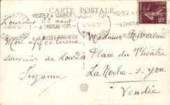 CPA Lourdes Les sanctuaires vue des Chateau Fort 