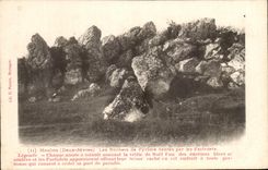 CPA Moulins the Rocks De Pyrome Haunt By Farfadets Legende