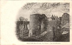 CPA Bressuire the Castle Tower Of the Fountain