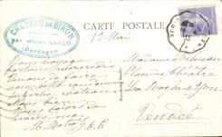 CPA Chateau De Biron Cote Nord 