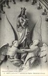 CPA Anetz Interure Of the Church Statue Of the Virgin