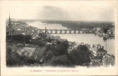CPA Saumur Panorama Vue prise du Chateau