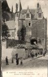 CPA Nantes Anciene Gate of Nantes Residence of Eveche up to 1910