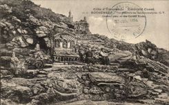 CPA Cote d'Emeraude Rotheneuf vue generale des Rochers sculptes