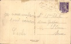 CPA Ouistreham L'Ardena Courrier d'Angleterre dans les jetees Bateau