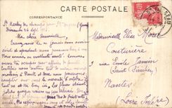 CPA St Fargeau Entree du Chateau machavoine
