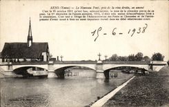CPA Sens Le Nouvtau Pont pris de la rive droite en amont