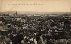 CPA Auxerre Vue prise de Saint Pierre Cote de l'horloge