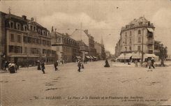 CPA Belfort La Place de la Bascule et le Faubourg des Ancetres