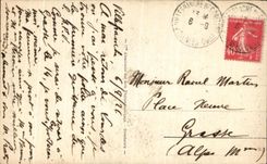 CPA Lourdes La Basilique vue du Chateau Port