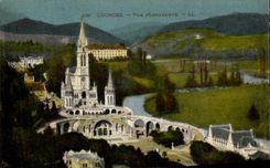 CPA Lourdes Vue Plongeate