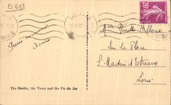 CPA Lourdes La Basilique le Ville et le Pic du Jer