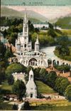 CPA Lourdes La Basilique et le Monument de la Reconnaissance Interallie