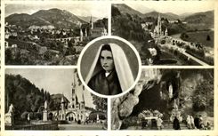 CPA Lourdes Souvenir de Lourdes 