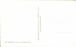 CPA Lourdes Vue prise du Chateau