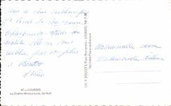 CPA Lourdes La Grotte Miraculeuse de Nuit