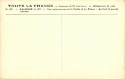 CPA Gavarnie Vue panoramique de la Vallee et du Cirque