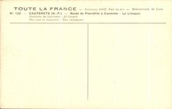 CPA Cauterets Route of Pierrefitte has Cauterets the Snail