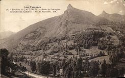 CPA the Pyrenees Surroundings of Cauterets Road of Pierrefitte Buttress of Cabairos Peak of Peyrenere