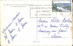 CPA Hendaye Free Spanish Border the Port