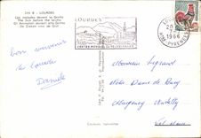 CPA Lourdes Les Malades devant la Grotte The Sick before the Grotto