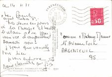 MODERN CARD Mongie Tourmalet Overall picture and telefetic of Tooute