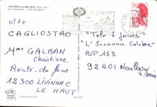 MODERN CARD Arthez de Bearn seen aerine ISCED Bordalat