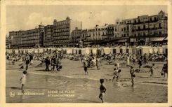 CPA Scene De Plage Brankenberghe Strandvermaak