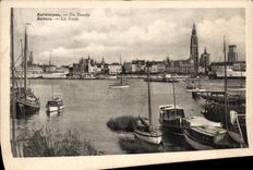 CPA Antwerpen De Reede Amberes los barcos de los caminos