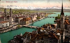 CPA Zurich Und Alpen 
