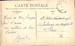 CPA Paris Albert Usines Rochers Schneider Militaria
