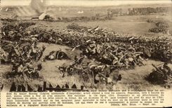 CPA Panorama of the battle of Waterloo Napoleon 1st Militaria