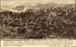 CPA Panorama of the English Battle of Waterloo Batteries Militaria