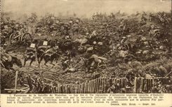 CPA Panorama of the Battle of Waterloo Regiments of infantry CPA Panorama of the Battle of Waterloo Napoleon 1st