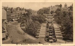 Montaje de CPA Bruselas de artes