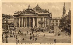 CPA Brusselles la bolsa de accion Bruselas el intercambio