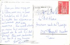 CPA Alphornbleser mit Eiger Monch Jungfrau