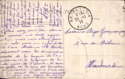 CPA Callenelle Pensionnat of the Ladies of St Maur Castle of Callenelle Batiment principal dimensions Wood