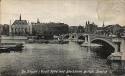 CPA De Keyser's Royal Hotel and Blackfriars Bridge London