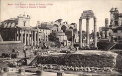 CPA Roma Foro Romano Cemplo Di Castore E Polluce E Tempto