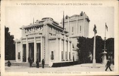 CPA Exposition Internationale Des Arts Decoratifs Paris 1925 Pavillon National De Belgique
