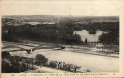 CPA Lyon Panorama of the Park of the Gold Head and the Bridge of the Loop