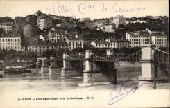 CPA Lyon Bridge Saint clear And the Russet-red Cross