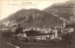CPA Les Pyrenees Lourdes La Basilique et le Chateau fort