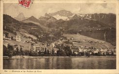 CPA Montreux et les Rochers de Naye