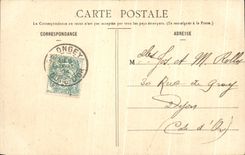 CPA Entre Jules et Thomas Femme 