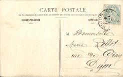 CPA the New Year's Day 1905 Dead child Sickle